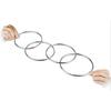 Close-up Magic Trick Magic Linking Hoops Classic Magic Iron Hoops Magic Rings Metal Ring Iron Rings