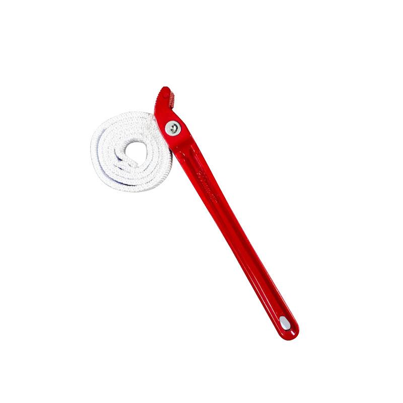 12In Belt Wrench Oil Filter Puller Strap Spanner Chain Wrench Strap Opener Adjustable Strap Opener Cartridge Disassembly Tool