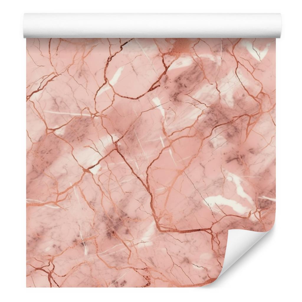 Coral and Peach Marble Wallpaper for Living Room and Bedroom 50x1000