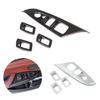 For BMW X3 F25 X4 F26 2013 2014 2015 2016 2017 Carbon Fiber Texture Car Window Lift Switch Button Panel Cover