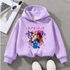 Kpop Demon Hunters Kids Sweatshirt Soft Warm Comfortable Cartoon Anime Round Neck Fashion Children Hoodies