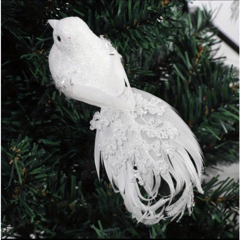 4 шт./набор Искусственное перо Любовь Мир Белая птица Садовый декор Поделка Птицы Модель Реквизит для фотосессии Украшение