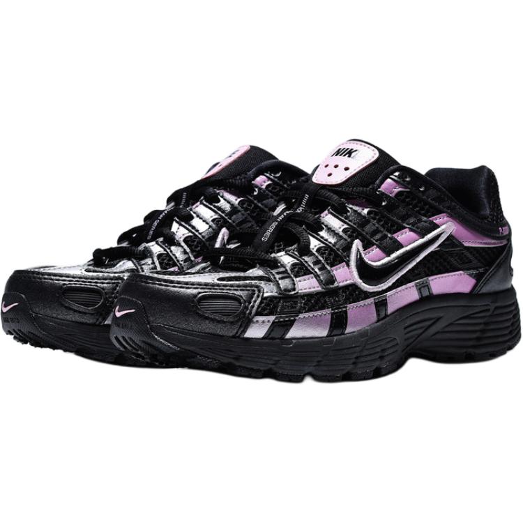Nike P 6000 Низкие повседневные кроссовки Черно-розовые Унисекс IR5229-001