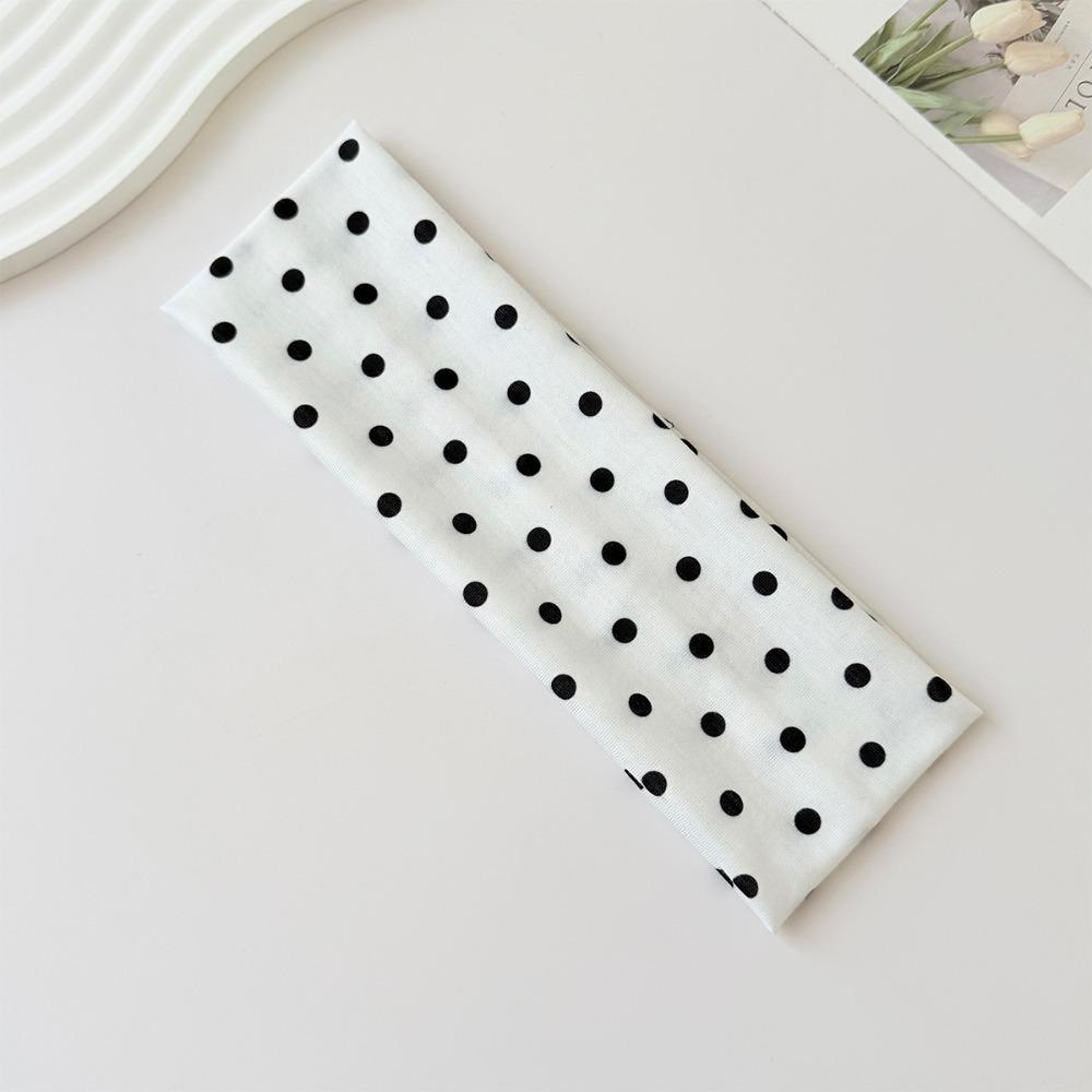 Elastic Polka Dot Headband Stretch Wide Headband Hair Hoop Yoga Elastic Hair Band Photo Props