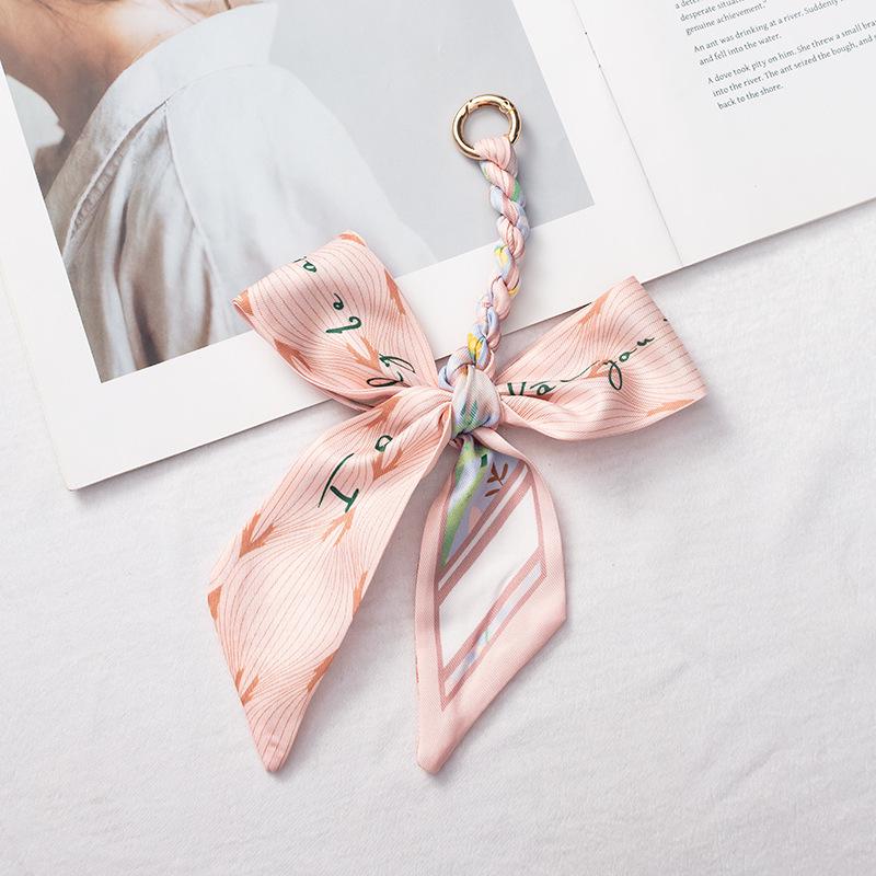 Detachable Bowknot Scarf Ribbon Bag Strap Charm