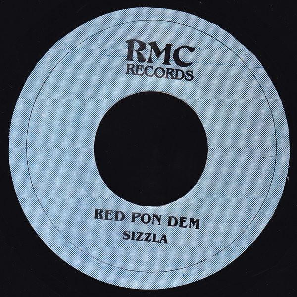 7-дюймовая пластинка SIZZLA Red Pon Dem NONE RMC Records 2003 Ямайка Регги Ска Даб Б/у