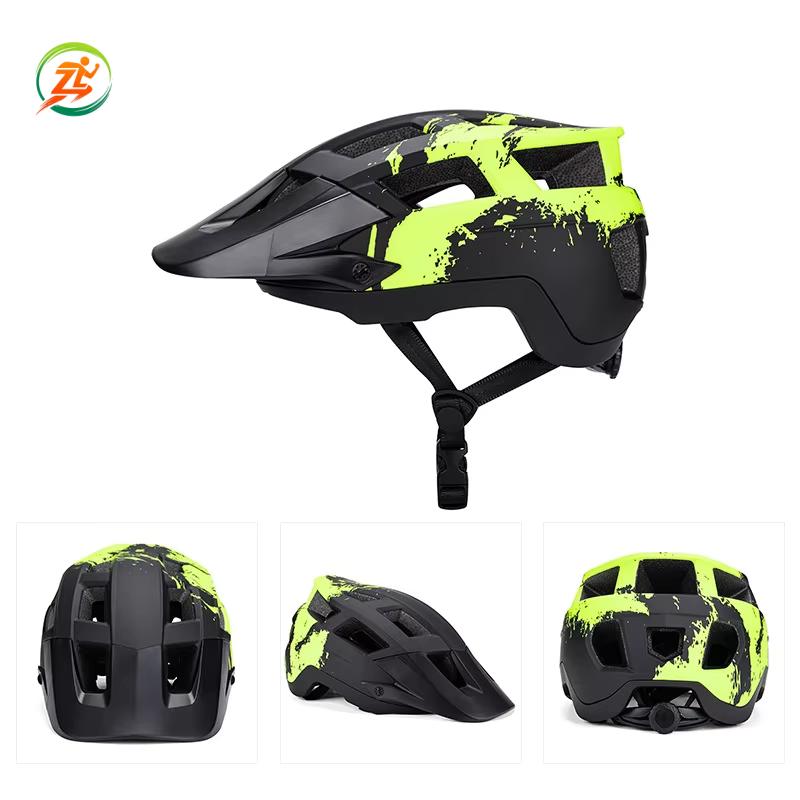 2026 New Cross-Border Unisex Adult Mountain Bike Road Cycling Helmet with Removable Lining Charging Lamp Outdoor Protective Gear