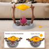 Cats Puzzle Feeder Interactive Treat Dispenser And Slow Feeder Pet BBQ Roller Cat Brain Exercise Toy Cognitive Training Game