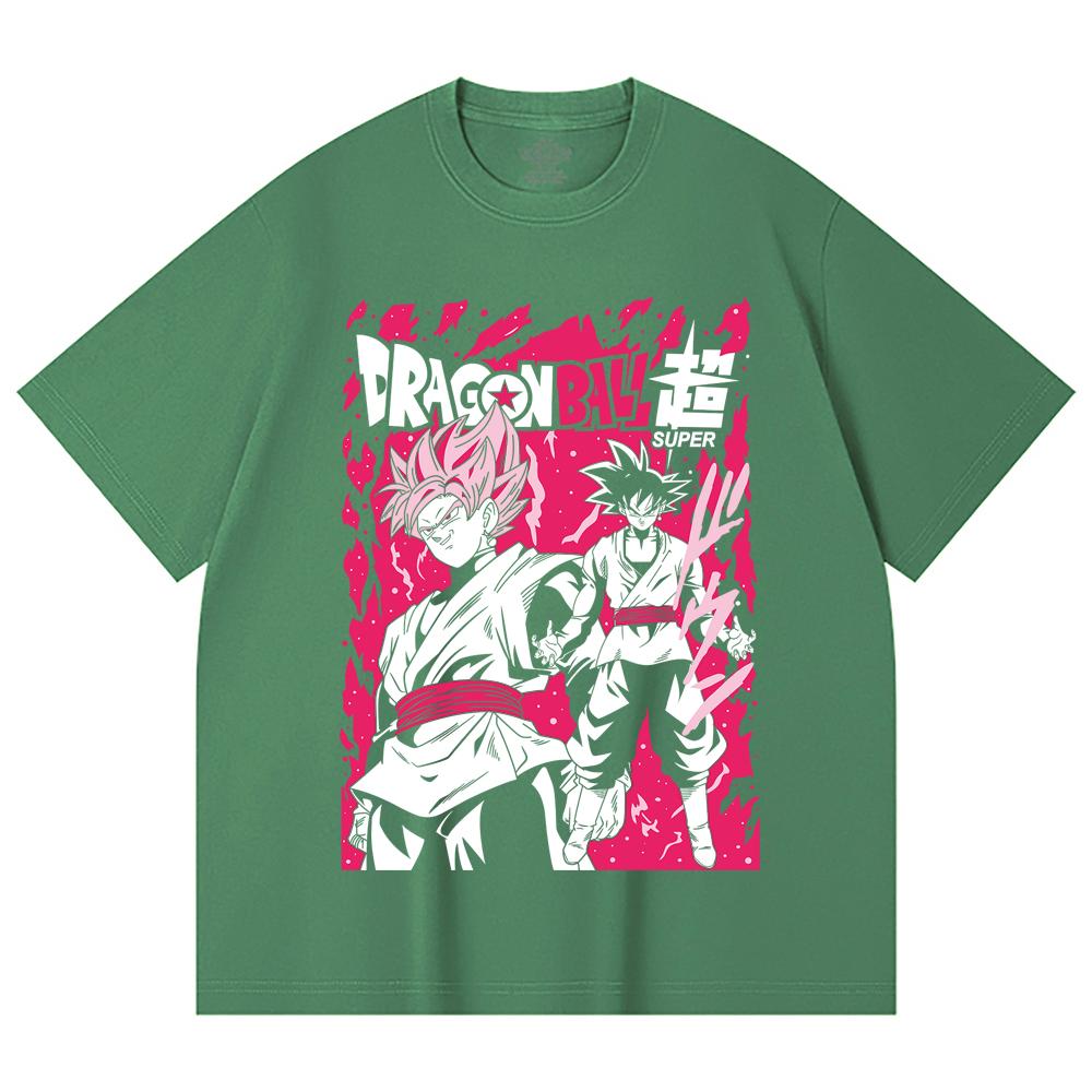 230 Gsm 100% Cotton Dragon Ball V63 Print Unisex Heavy Cotton T Shirt