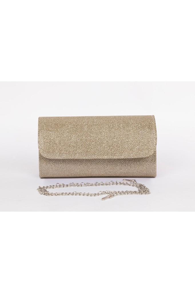 Women's Stylish and Useful Evening Dress Bag Gold Glitter Evening Bag