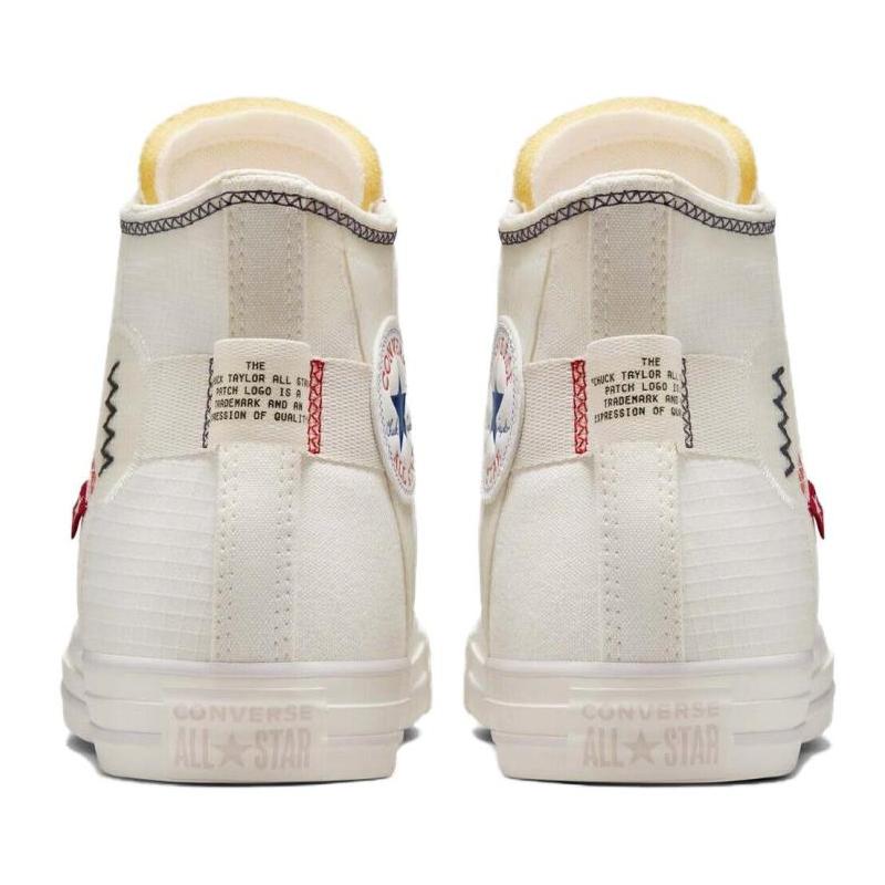 Converse Chuck Taylor All Star Дышащие и Износостойкие Эспадрильи с Высоким Верхом Унисекс Белые