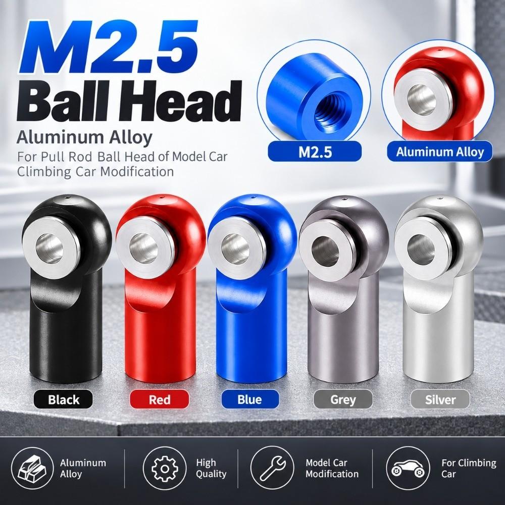 5Pcs Aluminum Alloy Right-Hand Screw RC Model Car Tie Rod End  for RC Model Car Boat Airplane Trucks