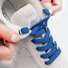 Elastic Shoelaces Without Ties Flat Shoe Laces for Sneakers Metal Buckle Lock Lazy Shoelace Mesh Precision Weaving Shoestrings