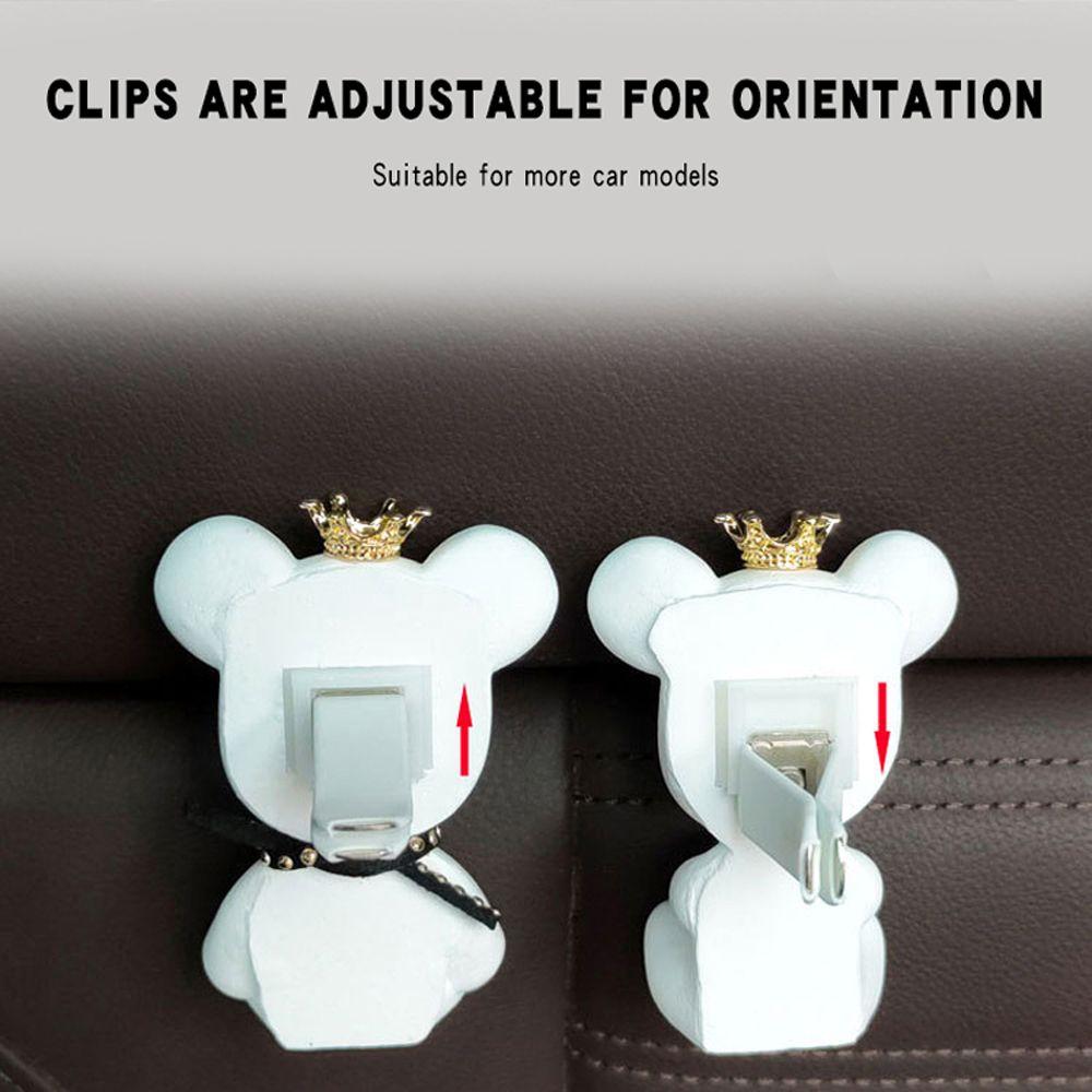 Внутреннее украшение Зажим для воздуховода Ароматерапия Медведь Гипсовый Декор Розетка Духи Зажим для автомобиля Духи