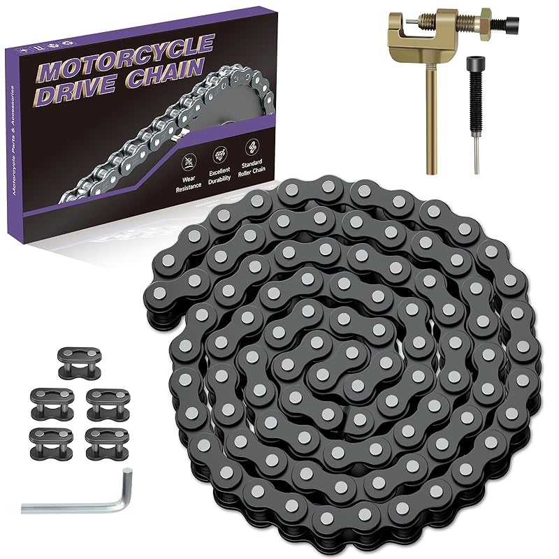 35 Roller Chain 3 Feet 95 Links With Chain Breaker Replacement For Go Kart Cart Mini Bike Bicycle Dirt Bike Motorcycles Powersports Accessories Parts