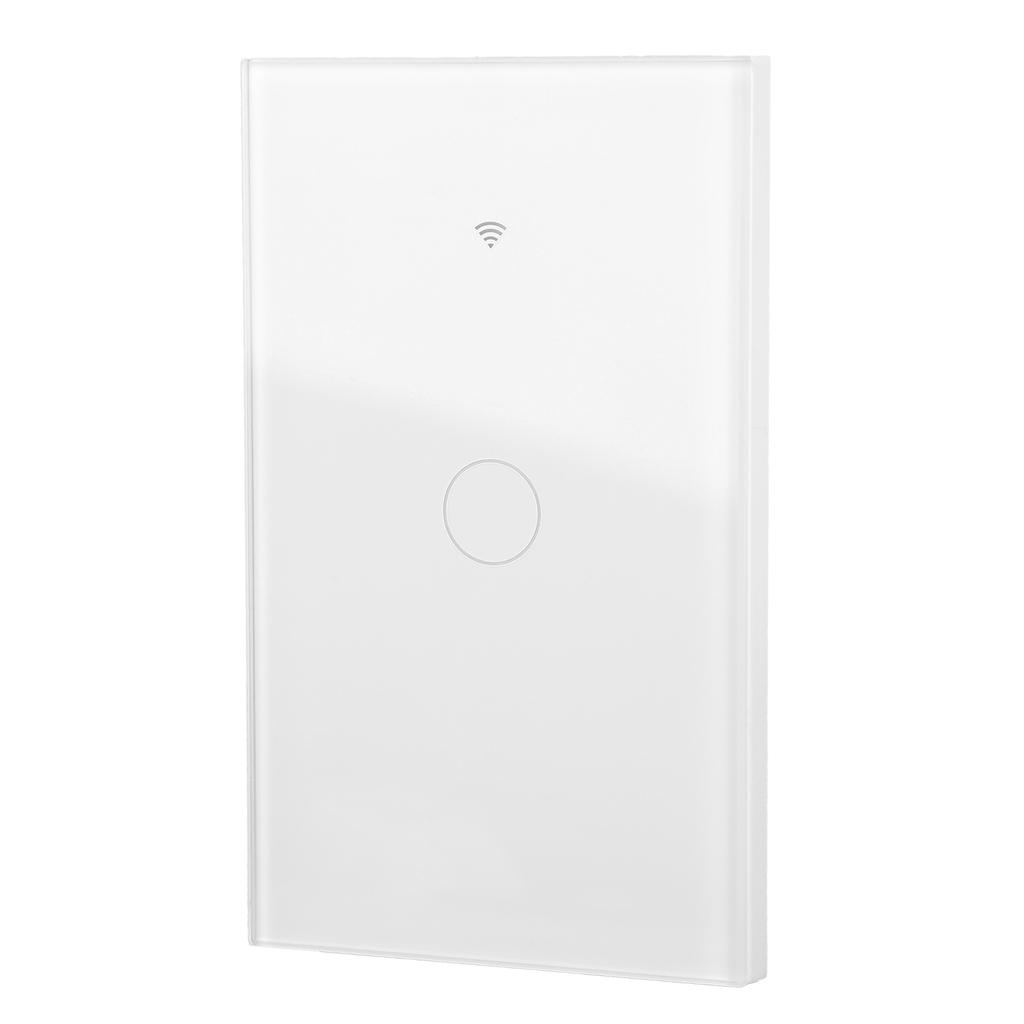 Intelligent WIFI Touch Switch Single Fire 1 Channel White AC 100‑250V for TUYA APP Remote Control