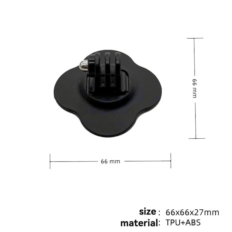 Adjustable Motorcycle Helmet Mount for Insta360 X5 X4 X3 Ace Pro GoPro 13 12 11 10 DJI Adhesive Fits Surfaces Action Camera Base