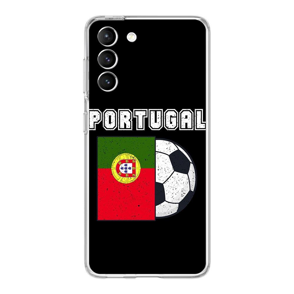 Чехол для телефона с флагом Португалии Soccer 7 для Samsung Galaxy S22 5G S20 Ultra S21 FE 5G S10E S9 S8 S10 Plus Note 20 10, мягкий прозрачный чехол
