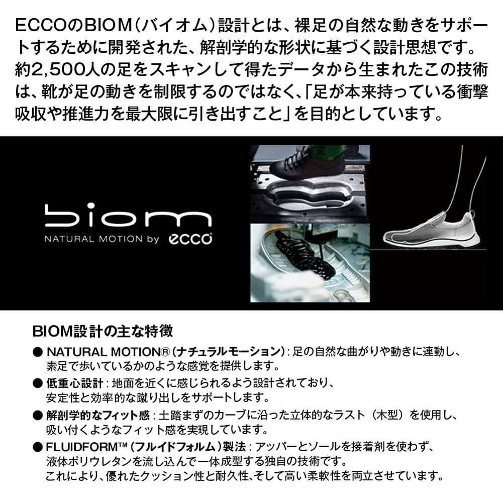 [ECCO] Мужские кроссовки для активного отдыха BIOM 2.1 X Горные ботинки BIOM 2.1 X MOUNTAIN Черный 25.5см [Параллельный импорт]