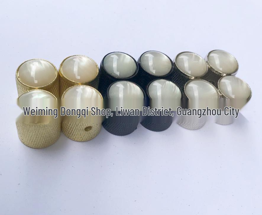 Металлическая ручка для электрогитары/бас-гитары с инкрустацией из перламутра для регулировки громкости/тона