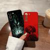 Чехол для телефона Космический Хоррор Фильм Чужой Для Samsung S26 S25 S24 FE S23 S22 S21 Plus S20 Ultra Note20Ultra Черный Мягкий Корпус