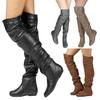 Q/Women's Flat Bottomed Boots, Autumn and Winter New Solid Color Casual and Comfortable Women's Boots