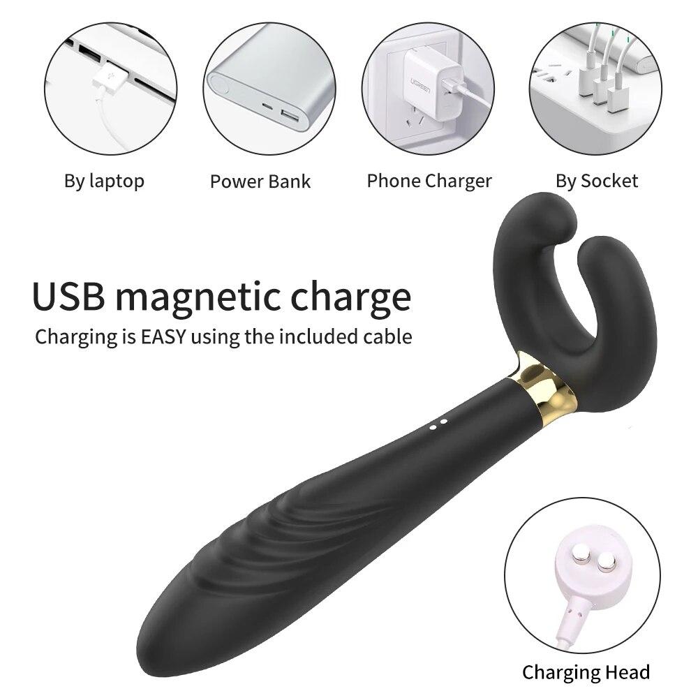 Пенис-мастурбатор, вибратор для точки G, двойное проникновение, клитор, клиторальный фаллоимитатор, вибратор, juguetes sexul3s, секс-продукт для взрослых для пар