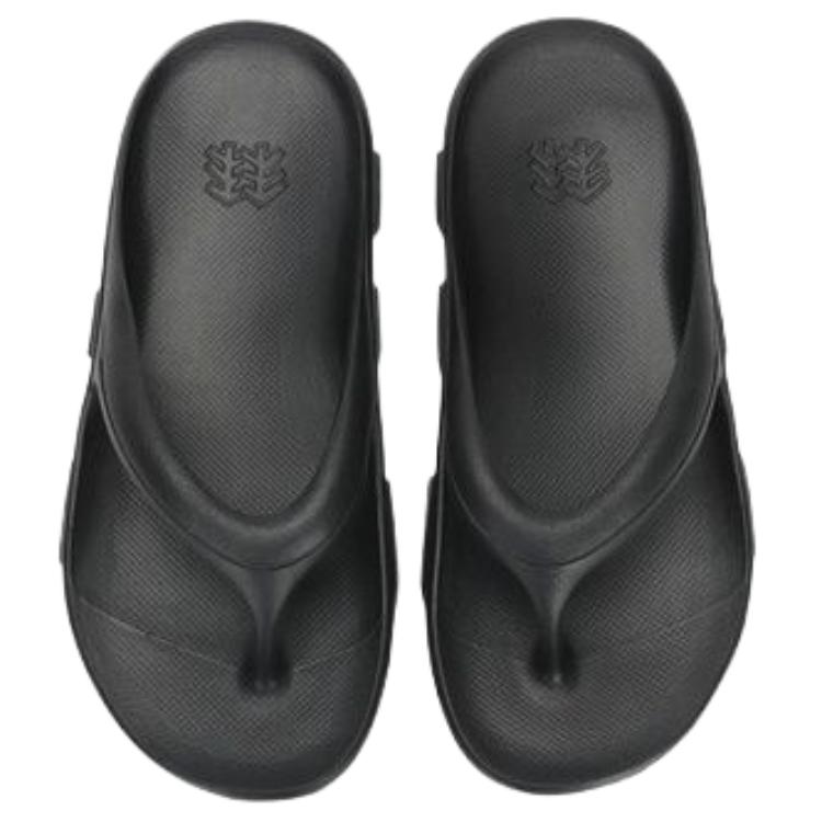 KOLON SPORT Супермягкие удобные модные шлепанцы унисекс черные FE2AX23460BLK