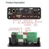 DC 5 В 5 Вт усилитель MP3-декодер плата Bluetooth автомобильный MP3-плеер автомобильный FM-радио TF USB микрофон громкой связи
