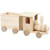 Toy - Wooden Train with Wagon - 21.5 X 6.5 X 9.5 Cm - Children's Room Decoration - Unisex