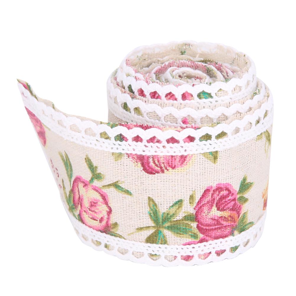 Handicrafts Lace Trim Ribbon Wedding Cake Burlap Roll Flower Ribbon Decor Clothing Accessory