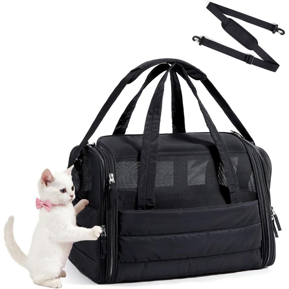 Quilted Cat Carrier Soft-Sided Dog Carrier New Pet Carrier for Small Medium Cats Dogs