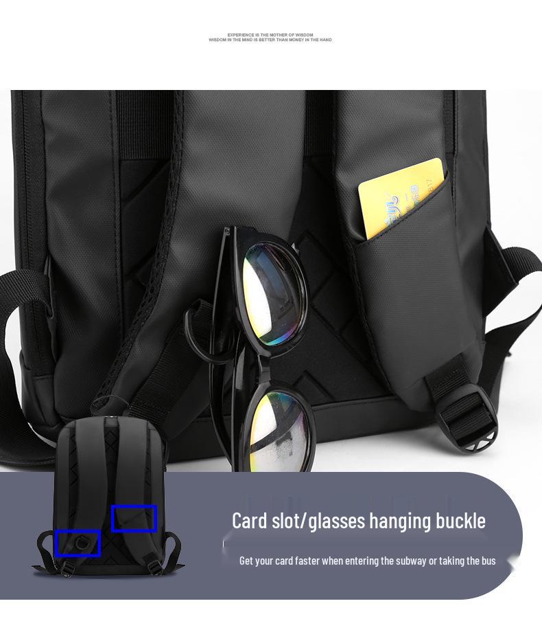 Durable 15-inch Ultra-Thin Men's Business and Student Commuter Backpack