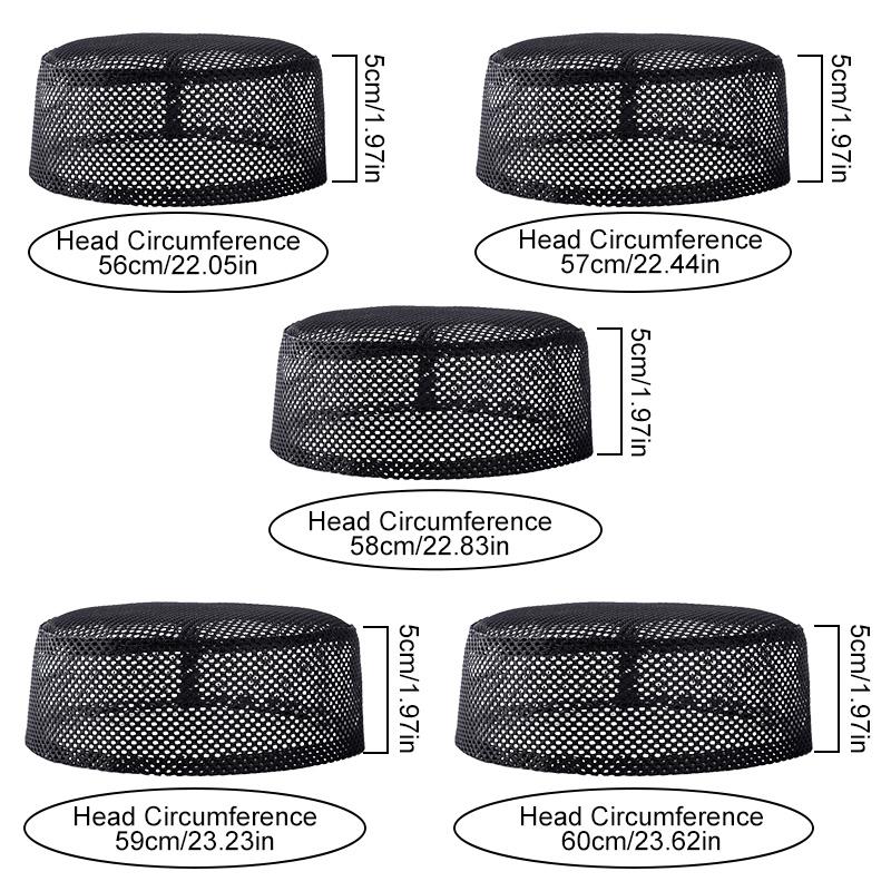1Pc Muslim Prayer Hat Breathable Ethnic Hats Mesh Men Summer