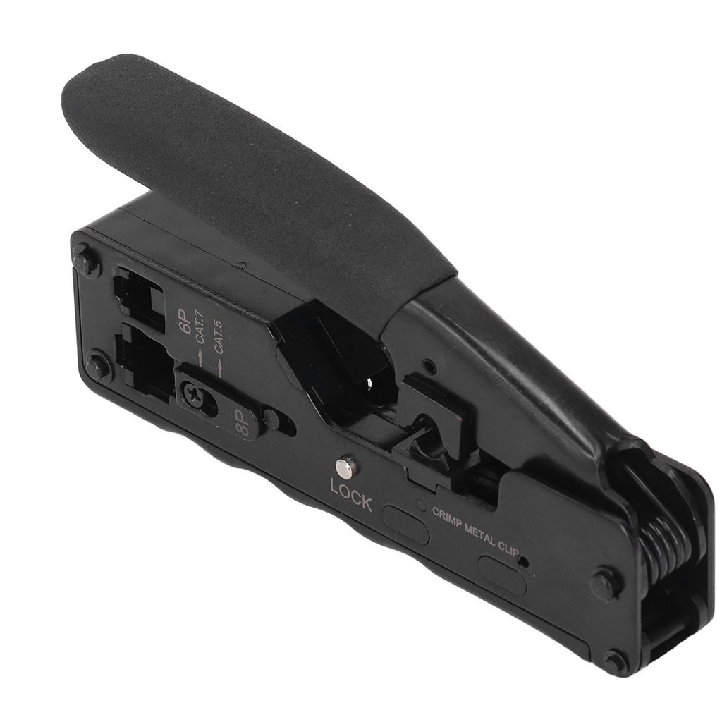 Набор клещей для обжима кабеля, храповой механизм, инструмент для зачистки и резки кабеля с 10 шт. RJ