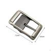 Alloy Belt Buckle, Replacement, Accessories, Business Luxury Single Prong, Reversible, Zinc