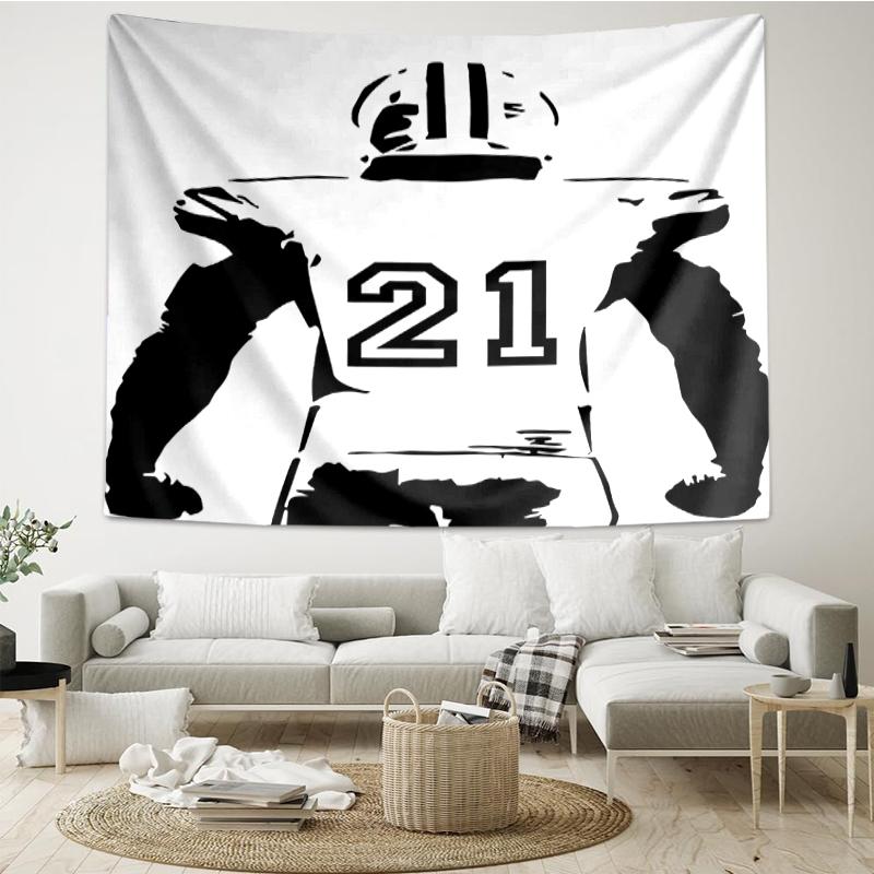 American-football Print Tapestry, Backdrop, Easy Setup, Ideal for Bedroom, Office & Living Room, with Aesthetic Wall Hanging Decor.