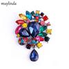 Crystal Glass Brooch: Stylish Unisex Pin, European & American Fashion Corsage Jewelry