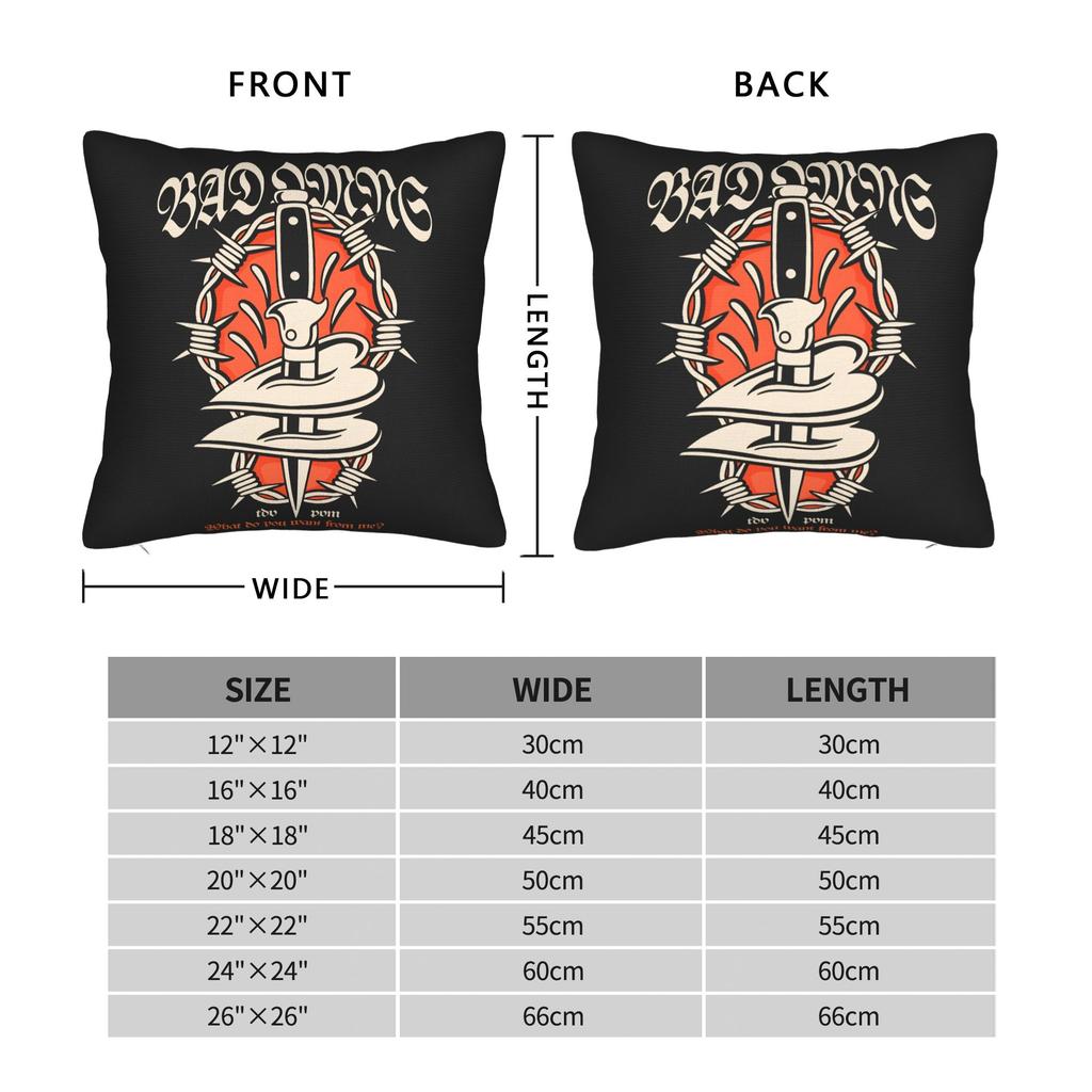 Pillow Case Bads Omensss Do You Feel Love Tour Graphic Pillow Cover For Living Room Chair Funny Pillowcases