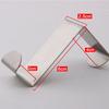 2PCS New Kitchen Tool Cabinet Draw Clothes Hanger Z-shape Door Hook Stainless Steel