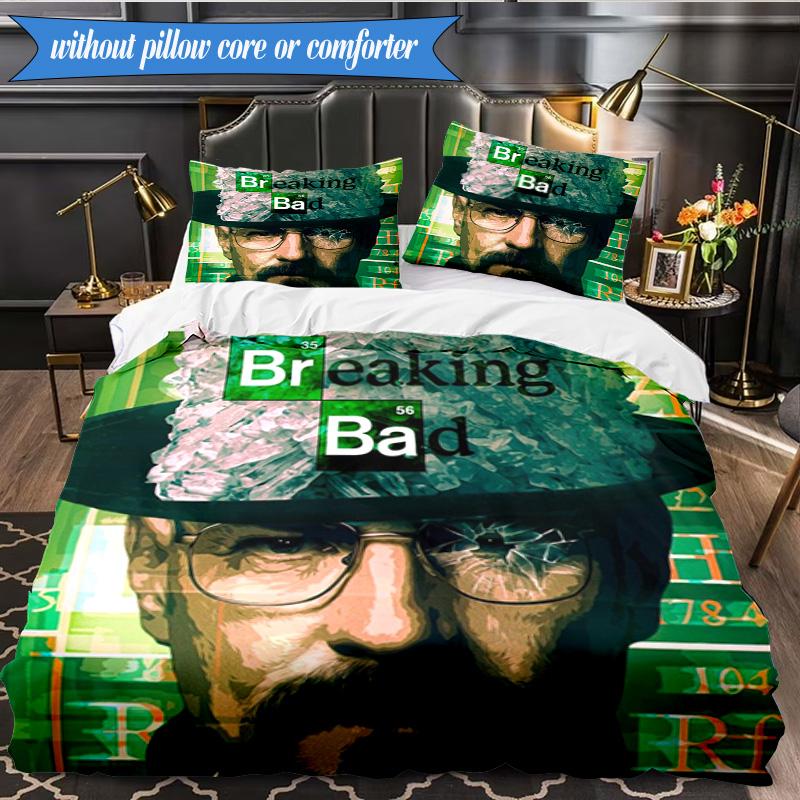 Breaking Bad Mashup 3pcs K-pop music group Bedding set,Ideal for Bedroom, Dormitory,Including Duvet Cover And 2pcs Pillowcases,Fan gifts