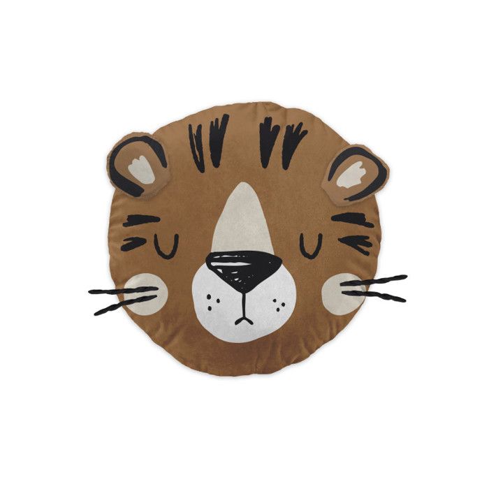 Coussin déco déhoussable réversible gamme "Minots" 100% Coton - Diégo