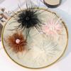 Pearls Flower Artistic Applique for Hair Clip Clothes Hat Sewing Brooch DIY Scarf Wedding Dress Decors Accessories