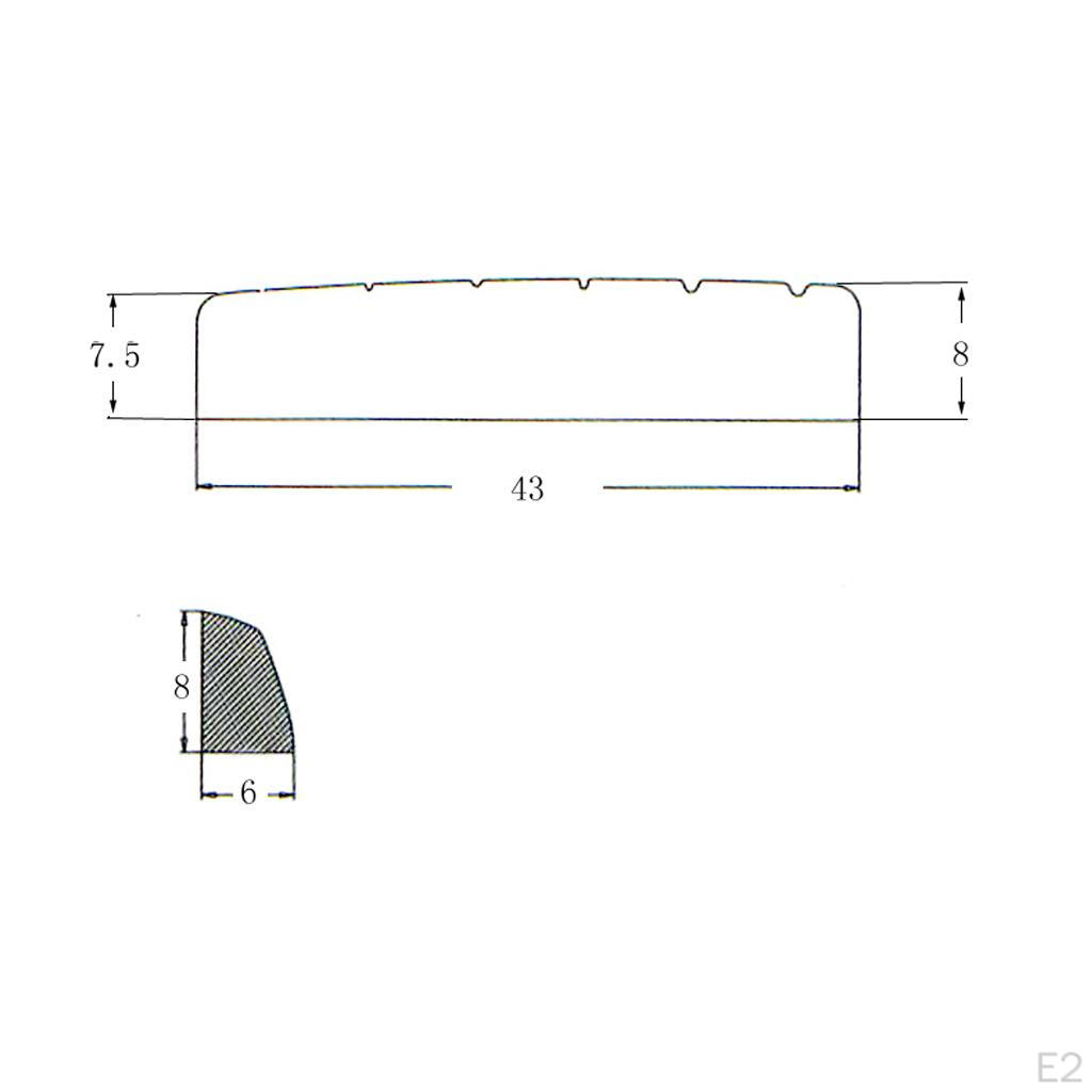 Латунная гайка 43 мм с прорезями для электрогитары