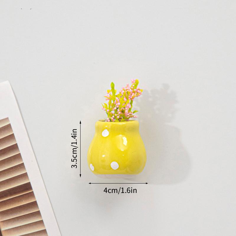 Магниты на холодильник в форме вазы 3D Мини-магниты для холодильника Милый магнит на холодильник для украшения дома Подарок для гостей Новоселье