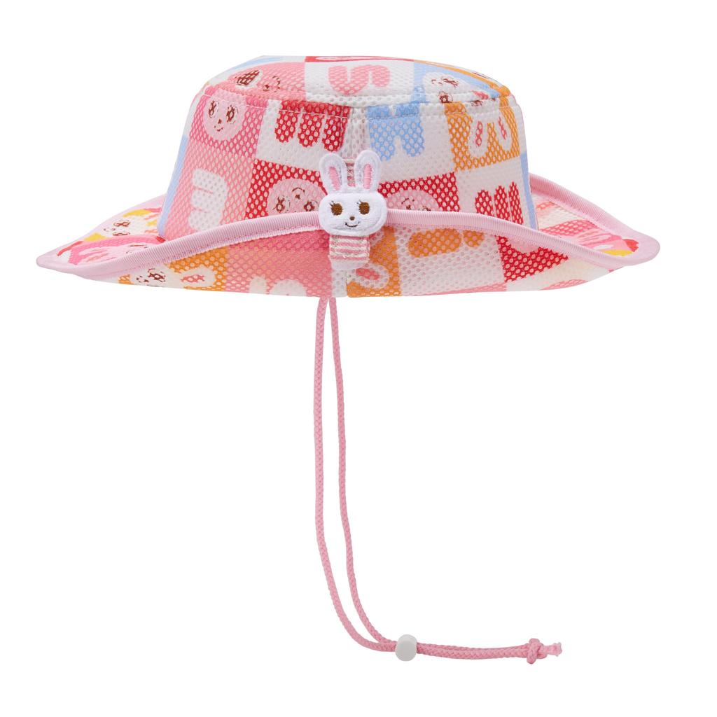 [Miki House] Ten-gallon Hat, Hat, Rabbit, Sun Hat, Girls, Baby, Kids, Children's Clothing, Chin Strap, 12-9106-144, 50cm, Pink