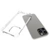 For iPhone 14 Pro Max Back Cover WANLONFENG TM Series 2.0mm Clear TPU Phone Case (Big Lens Hole)