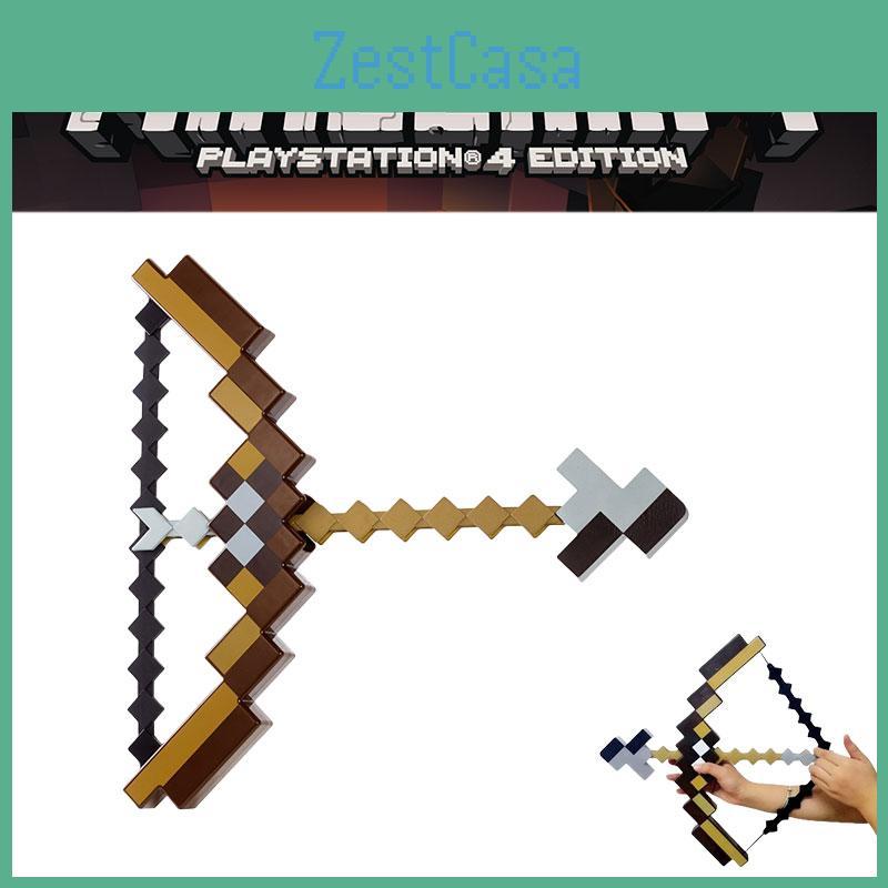 Minecraft Plastic Bow And Arrow Toy For Kids Durable And Fun Minecraft-themed Playtime