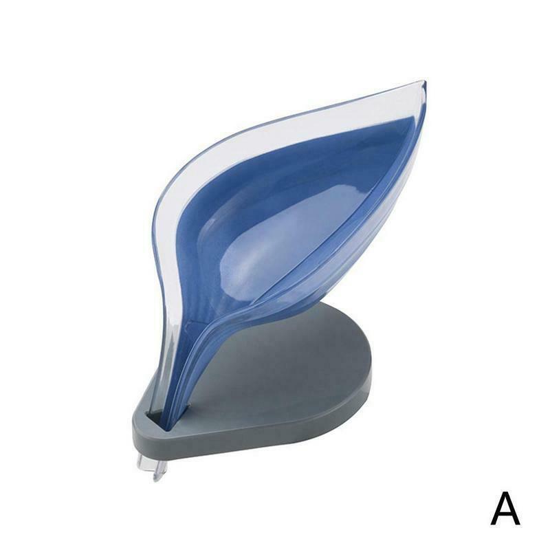 Мыльница в форме листа, держатель для мыла в сливном отверстии, держатель для мыла в ванной и душе, контейнер для мыла на присоске, пластиковый поднос для хранения губок