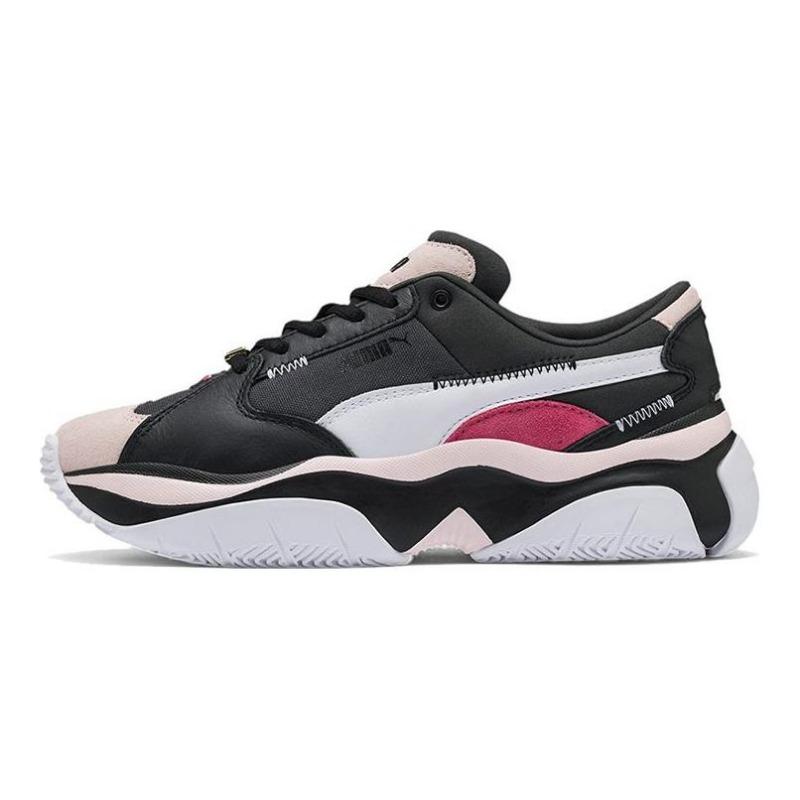 PUMA Storm Anti-Valentine's Day Women Low Top Daily Casual Shoes Black Pink White 372118-01